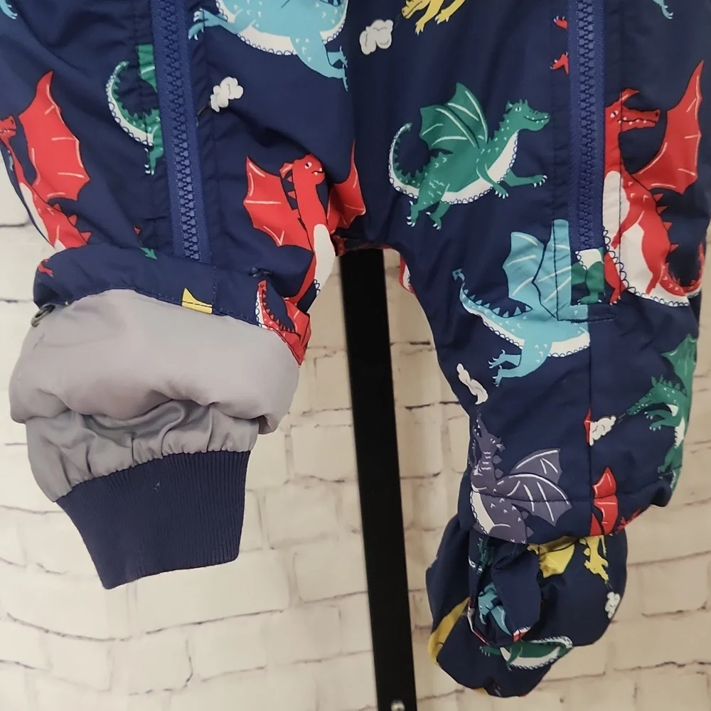 Baby Boden Dinosaur Print Footie With Booties, Baby Bunting, Size 3-6 Months